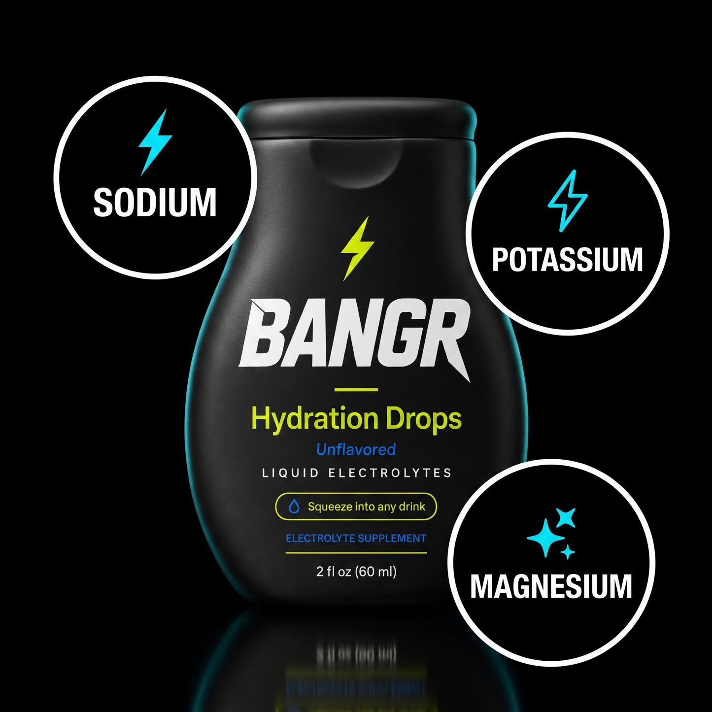BANGR Drops med natrium, kalium och magnesium