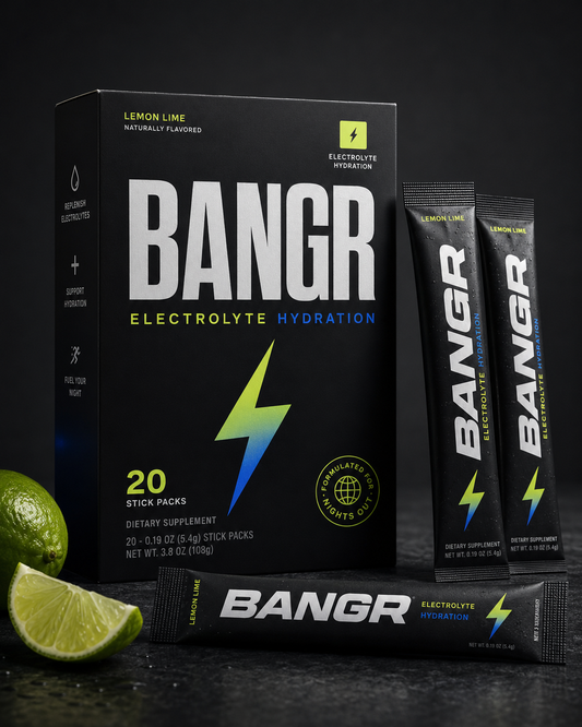 BANGR Sticks Lemon Lime – box med 20 stickpacks